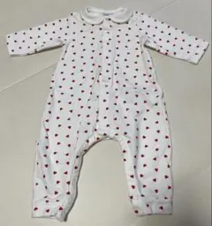 PETIT BATEAU ハート柄ロンパース 6m