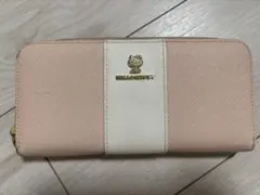 ハローキティ HELLO KITTY 長財布 ピンク バイカラー