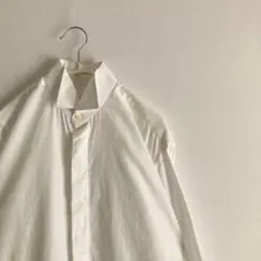 90s~ ヴィンテージ レトロ y2k 古着 長袖シャツ ウィングカラー 白
