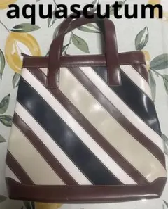 aquascutum バック　本革