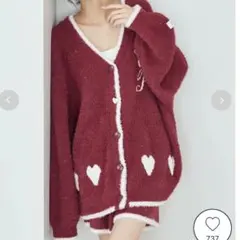 gelato pique ラメフェザーカーディガン＆ショートパンツ