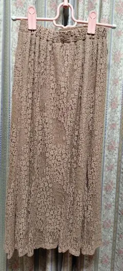 レースロングマーメイドスカート　earth music&ecology