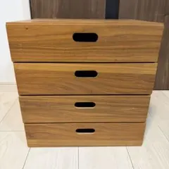 無印良品 スタッキングチェスト ウォールナット スタッキングシェルフ