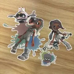 スプラトゥーンキャラクター サイドオーダーステッカー 4枚セット