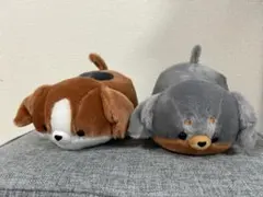 ちるころ わんわんぬいぐるみ　しば　だっくす　犬　ぬいぐるみ　2種セット