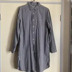 新品 Naneaギンガムチェック長袖ワンピース