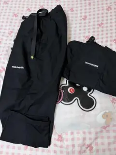 addictivepublic ブラック ワークパンツ