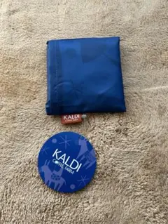 KALDI エコバッグ アート柄 ブルー