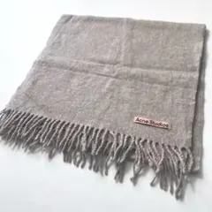 【大人気完売】Acne Studios　フリンジウールスカーフ ベージュ 大判