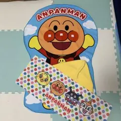 アンパンマンタオル2枚セット⭐︎ 大判タオル　帽子付きタオル