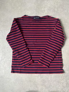 SAINT JAMES 長袖 Tシャツ ネイビー×レッドのサムネイル
