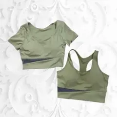 レディース ヨガウェア トレーニングウェア スポーツブラ 吸汗速乾 伸縮通気 L