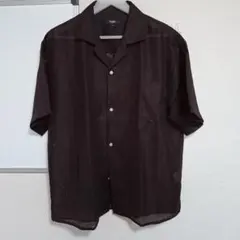 BEAMS HEART 半袖シャツ ブラウン Lサイズのサムネイル