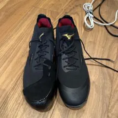 ブラックハイカットスパイクシューズ