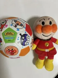 アンパンマン サッカーボールとぬいぐるみセット