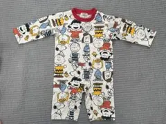スヌーピーキャラクター柄ロンパース 80サイズ