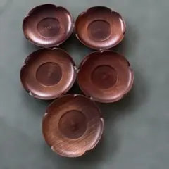 木製 茶托 5枚セット