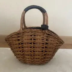 ザバグマティ かごバッグ 籠バッグ　黒ハンドル　the bagmati