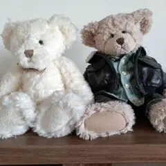 テディベア ぬいぐるみ2体のサムネイル