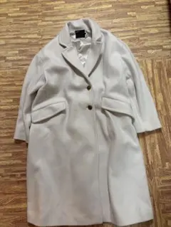 AMERICAN HOLIC ホワイト チェスターコート Lサイズ