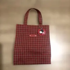 ファミリア 赤トートバッグ 大