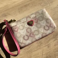 藤*る様 COACH コーチ　ハートデザイン ポーチ