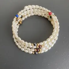 淡水パール 5連ブレスレット