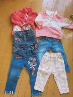 【人気ブランド】子供服 まとめ売り 男の子 女の子 6点90-110cm