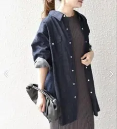 ☆SHIPS別注☆試着のみ【Wrangler】デニムシャツ