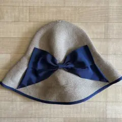 Athena New York リボン付きストローハット