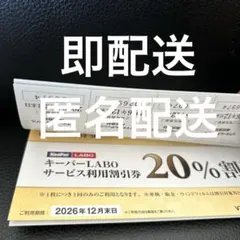 VTホールディングス 株主優待券 1冊 キーパーラボ20%割引券⭐️　V6