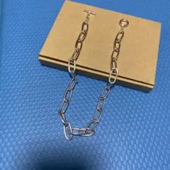 シルバーリンクチェーンネックレス