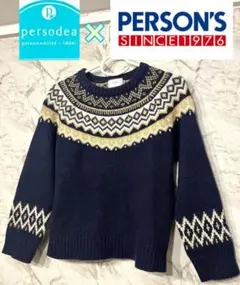 【SALE】persodea x PERSON’S コラボ ニット セーター Mのサムネイル