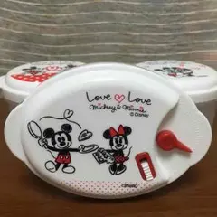 ミッキー&ミニーのプラスチック容器