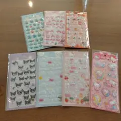 ご褒美シール ボンボンドロップシール ぷっくり 立体シール 3D 7点　②