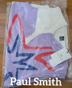 Paul Smith　白×花　ベストニット　ＸＬ