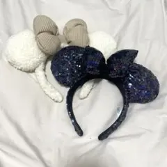 ディズニー カチューシャ まとめ売り もこもこ スパンコール