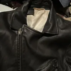 送料無料　ダブルライダースジャケット M ブラック