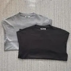 UNIQLO ユニクロ　エアリズムコットンオーバーサイズT ボーダー tシャツ