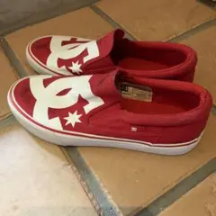 DC SHOES スリッポン スニーカー レッドのサムネイル