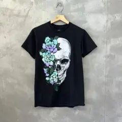 DOM ドクロ Tシャツ スカル 骸骨 ホラーTシャツ US古着のサムネイル