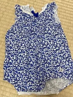 プチバトー 花柄ノースリーブワンピース 95cm未満