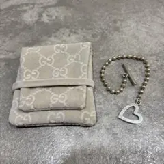 GUCCI ハートモチーフ ボールチェーン ブレスレット