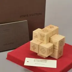新品 ルイヴィトン パテキ ウッドパズル モノグラム 箱/説明書付 ノベルティ