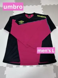 umbro 長袖シャツ ピンク/ブラック