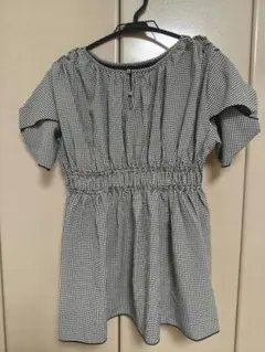 natural couture【フリーサイズ】ペプラムチュニックギンガムチェックのサムネイル