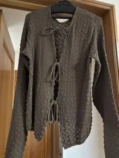 Beauty&youth ブラウン 長袖ニットセーター