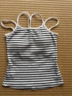 ボーダーキャミソール 白黒　Mサイズ