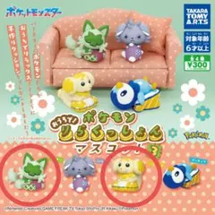 ポケモン　おうちで！りらくっしょんマスコット3 　ニャオハ&パピモッチ 2点