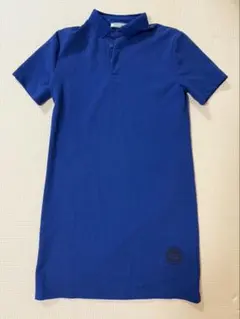 Onitsuka Tiger ネイビー 半袖ポロワンピース